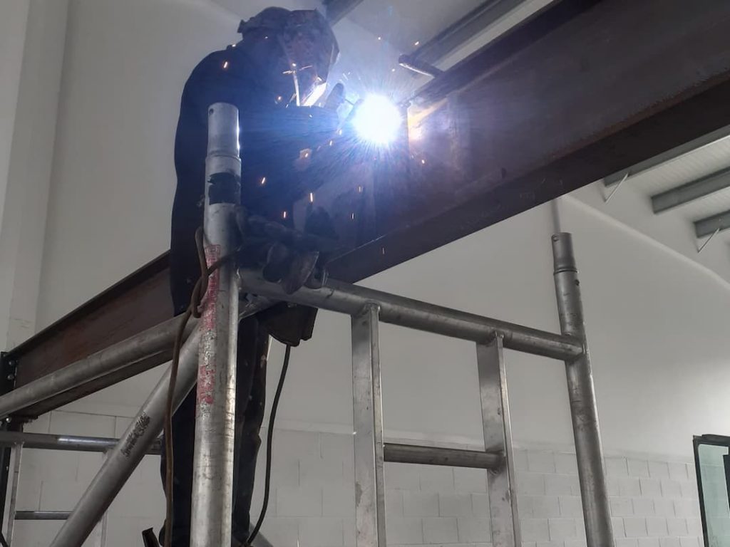 Welding A Steal Beam